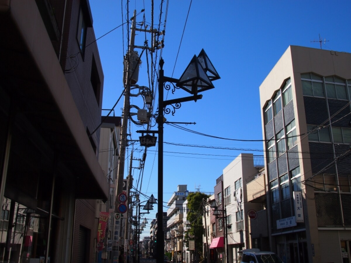 多摩堤通りを西へ