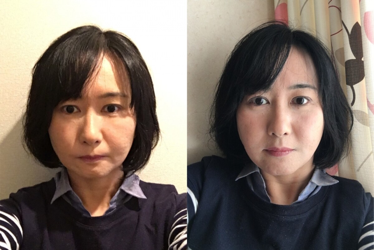 自撮り　比較