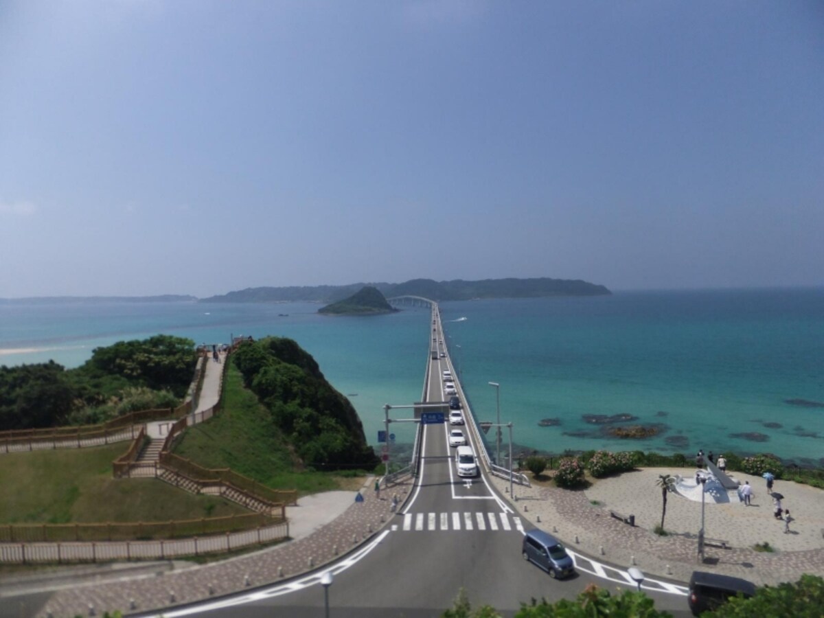 角島大橋（5）／本州側の高台より