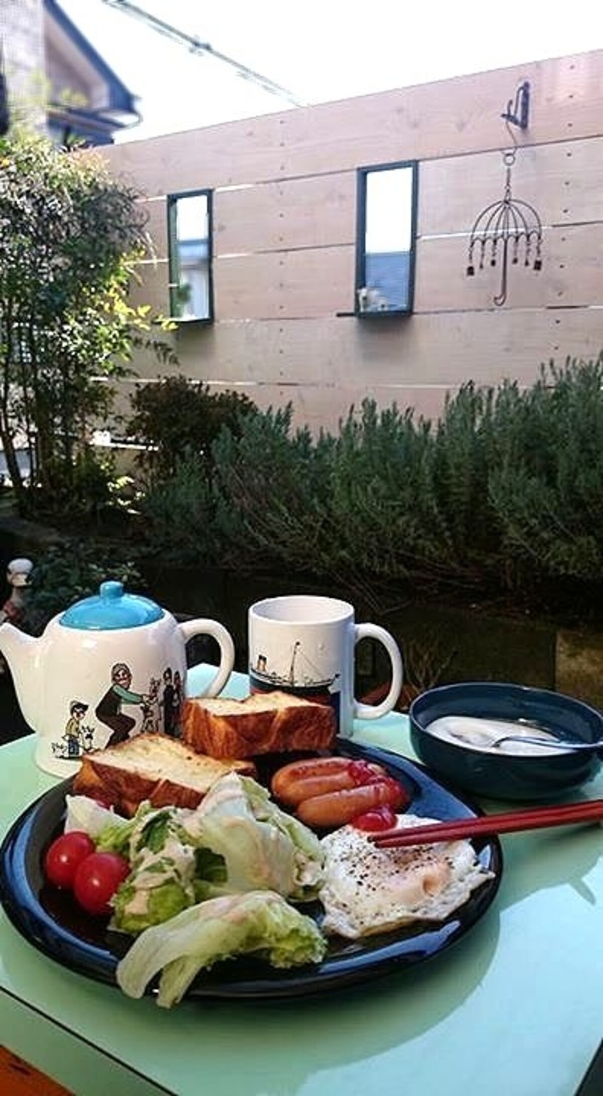 朝食風景