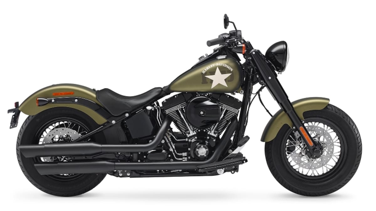 HARLEY-DAVIDSON FLSS Softail SLIM S（Olive Gold Denim）
