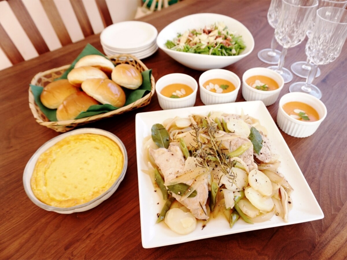 スピードアップで4人分のおもてなし料理が完成