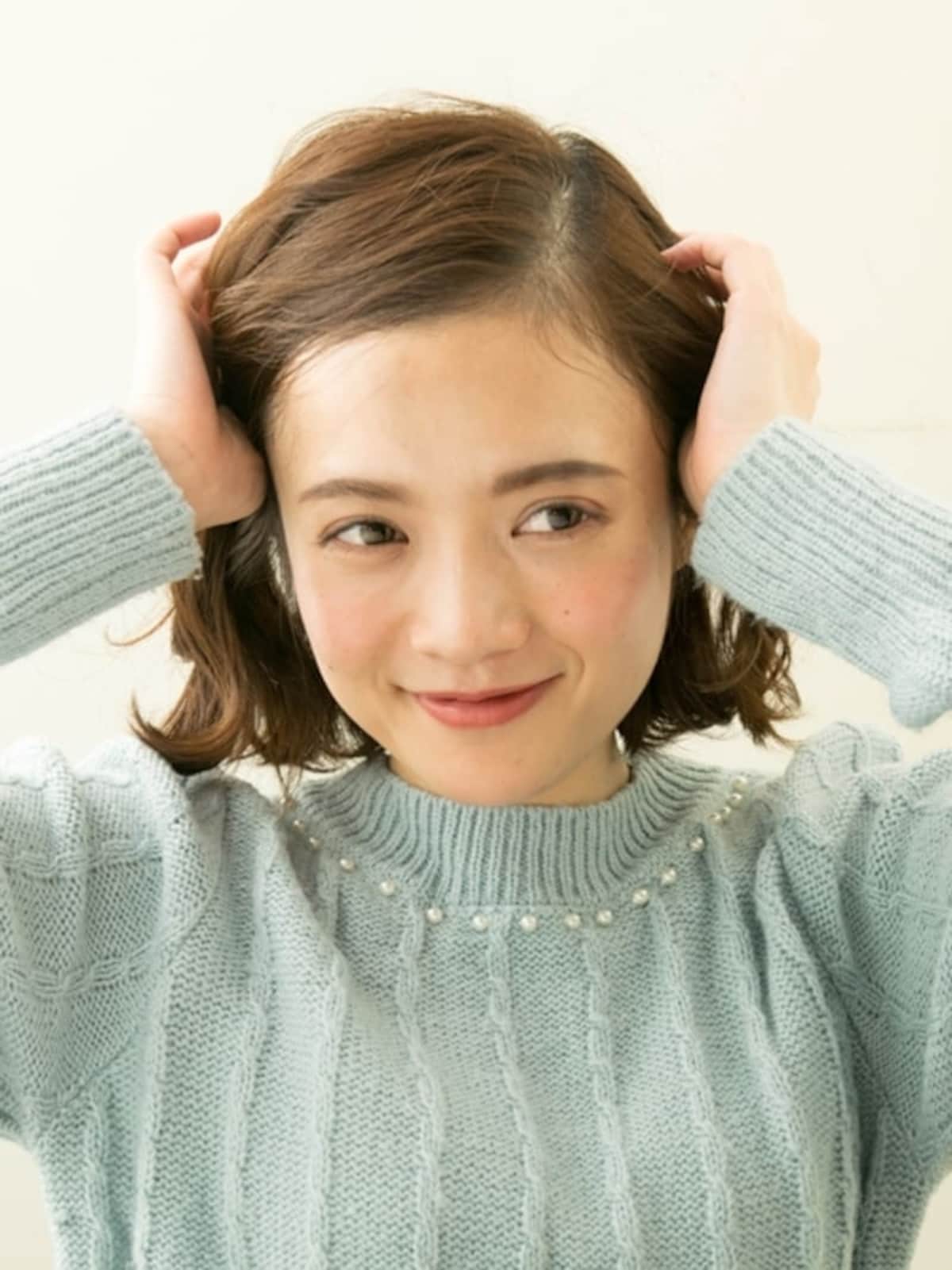 7:3で指でしっかり分けとります