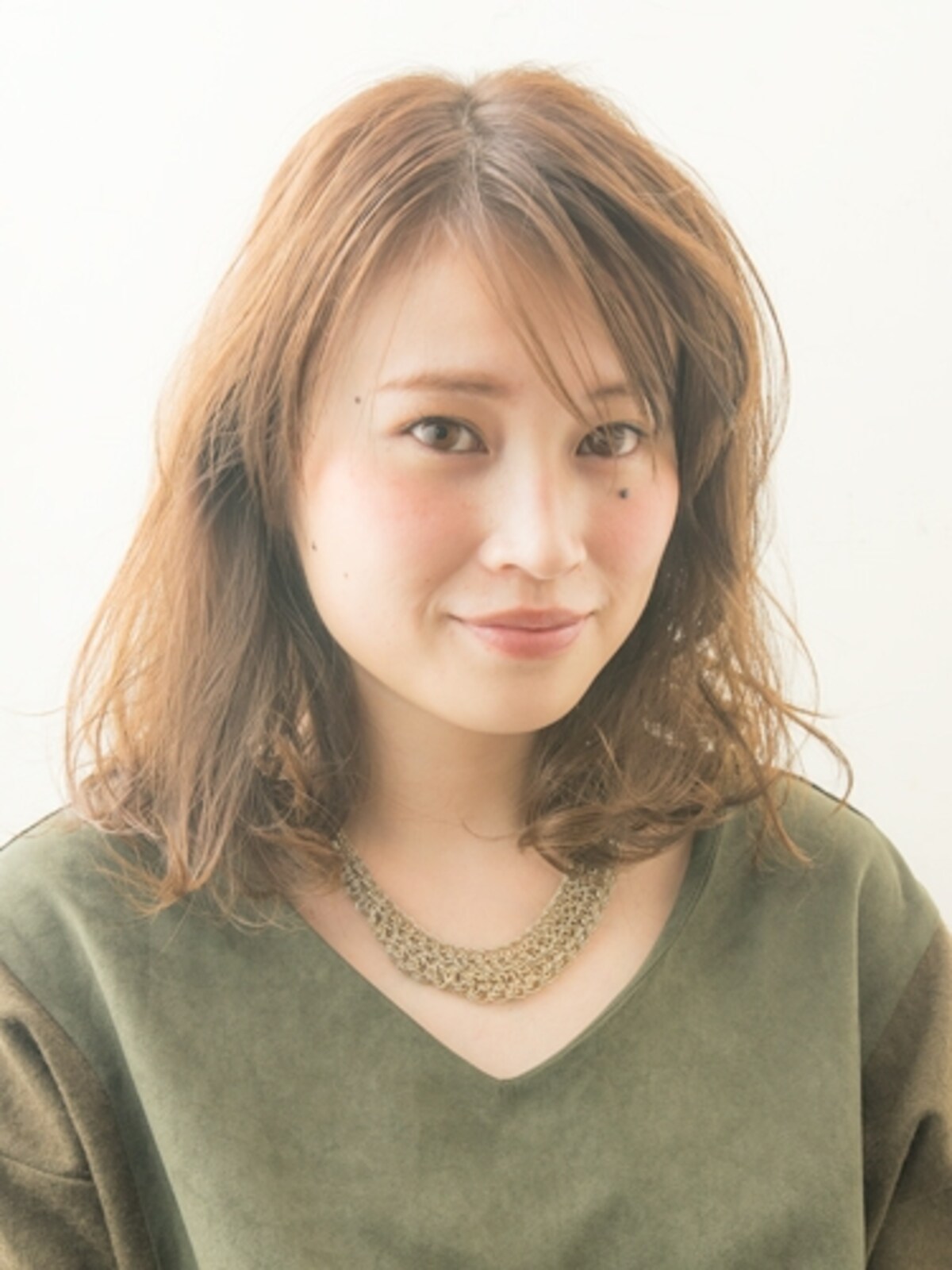 26mmのアイロンでラフに巻く