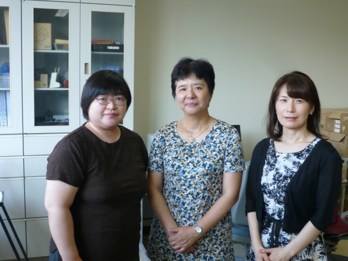 左から齋藤美和講師、奥谷文乃教授、杉本加代講師
