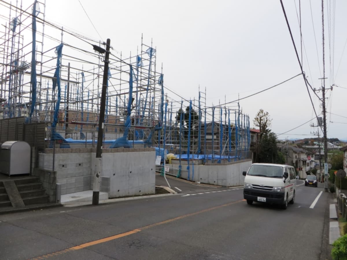 一戸建て建設現場