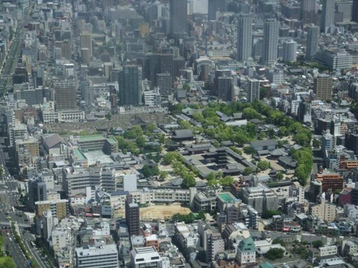 ハルカス300からの眺め（1）／北方向