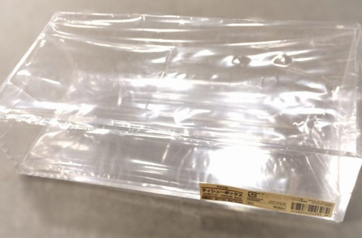 無印良品の「アクリルティシューボックス」
