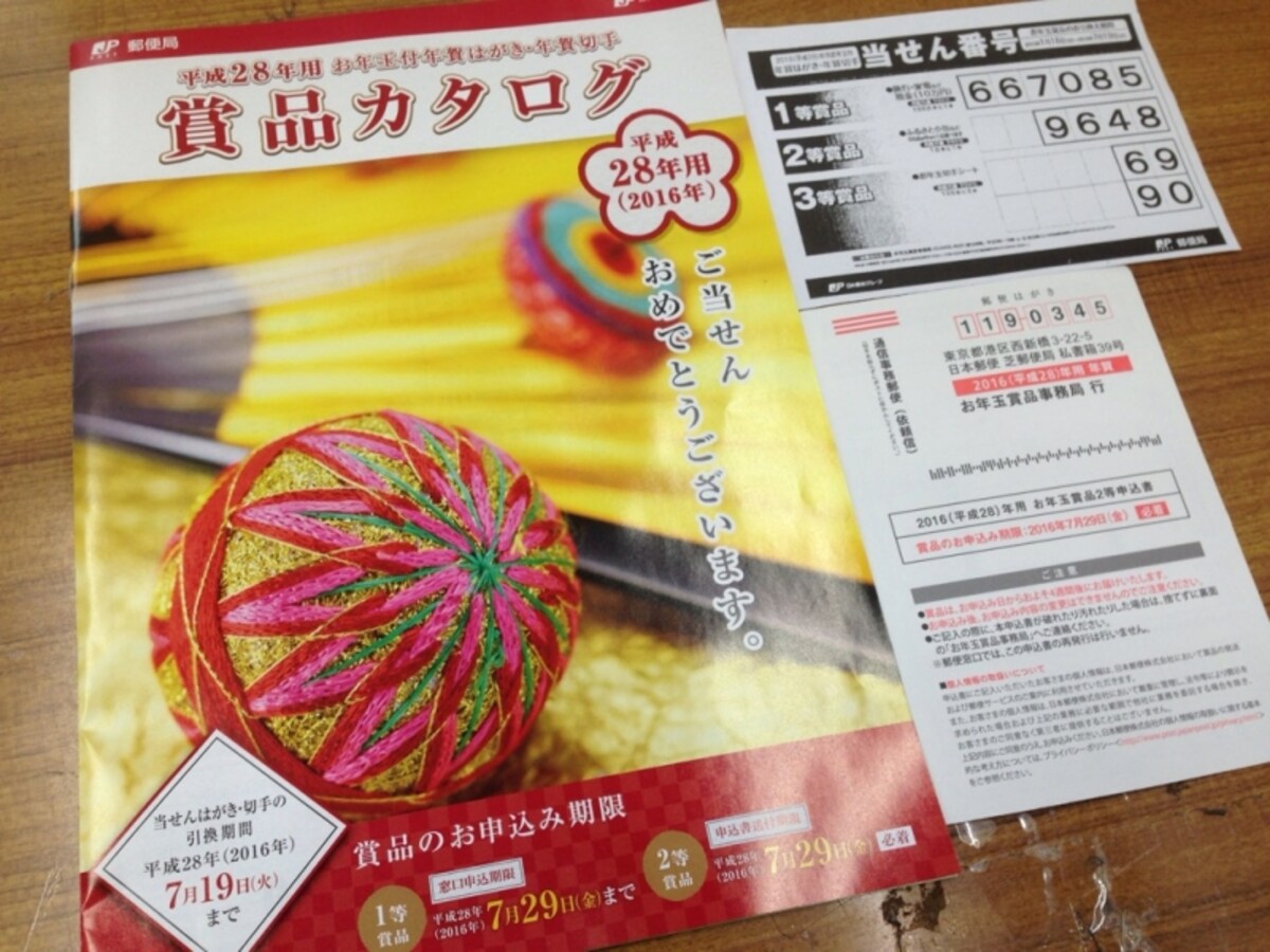 お年玉賞品　申込書（２等）