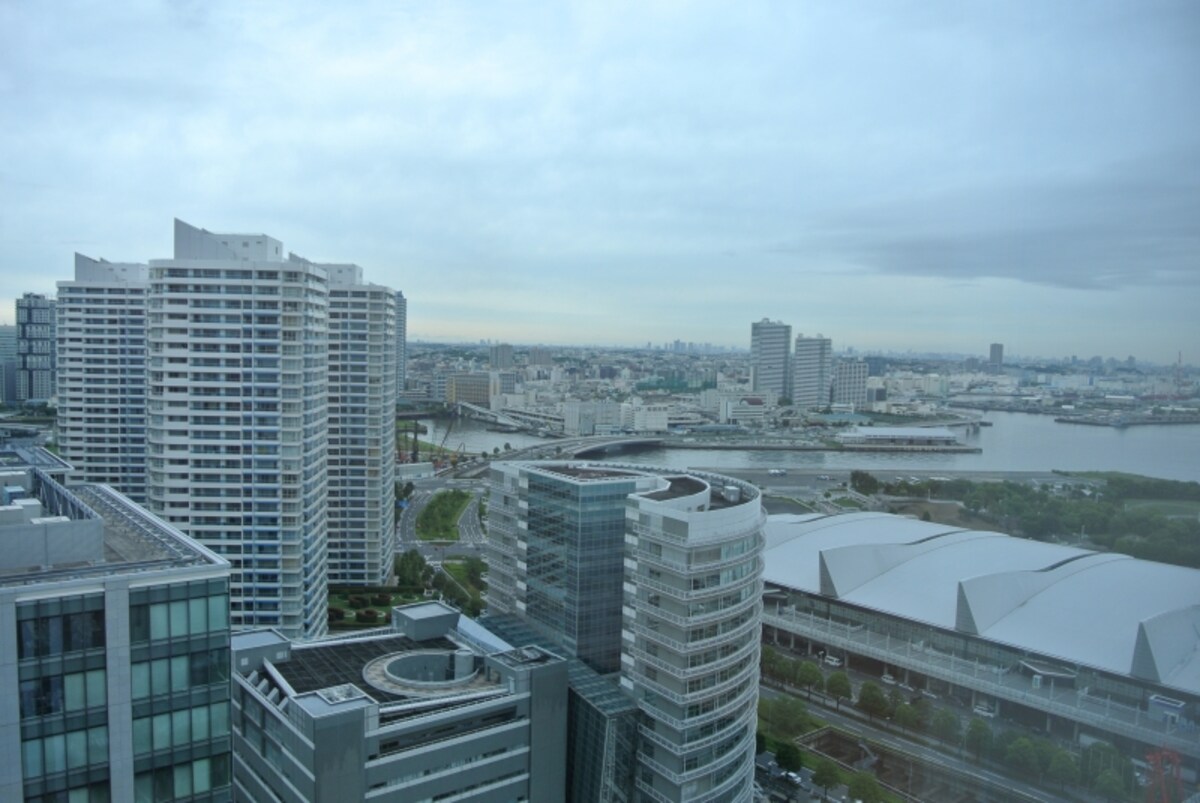 「みなとみらい21地区」の街並み