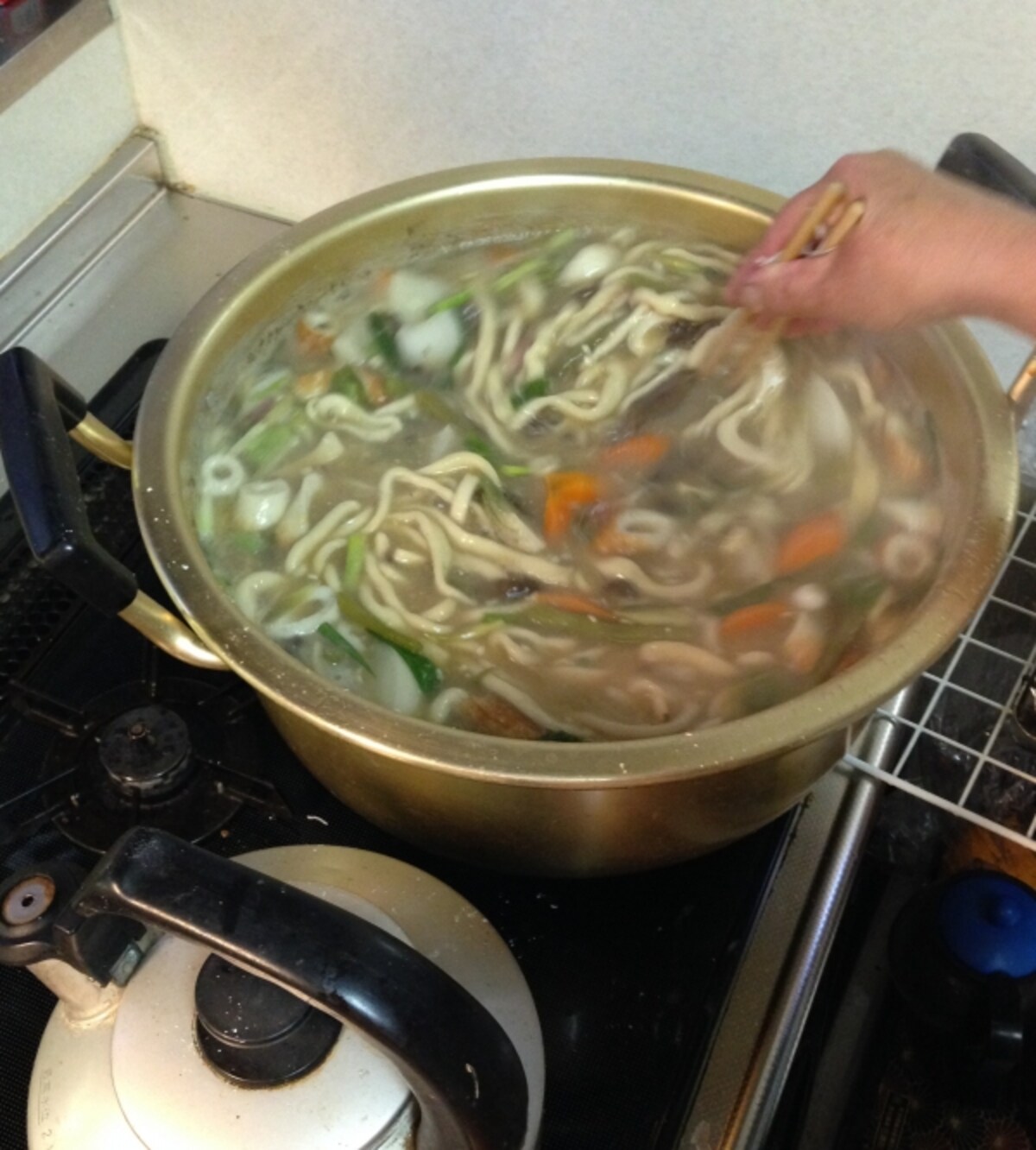 家庭で作るおきりこみ