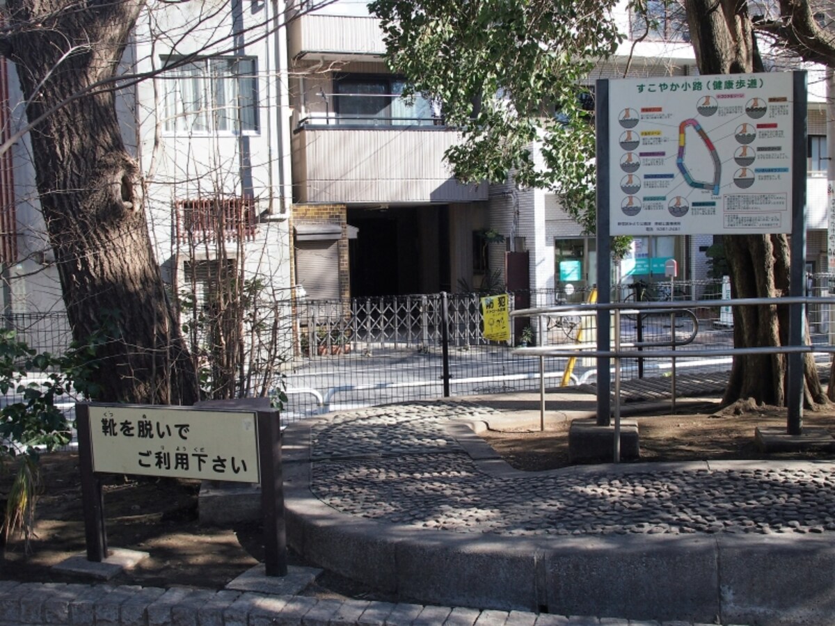 靴を脱いで、この上を歩き足裏を刺激する