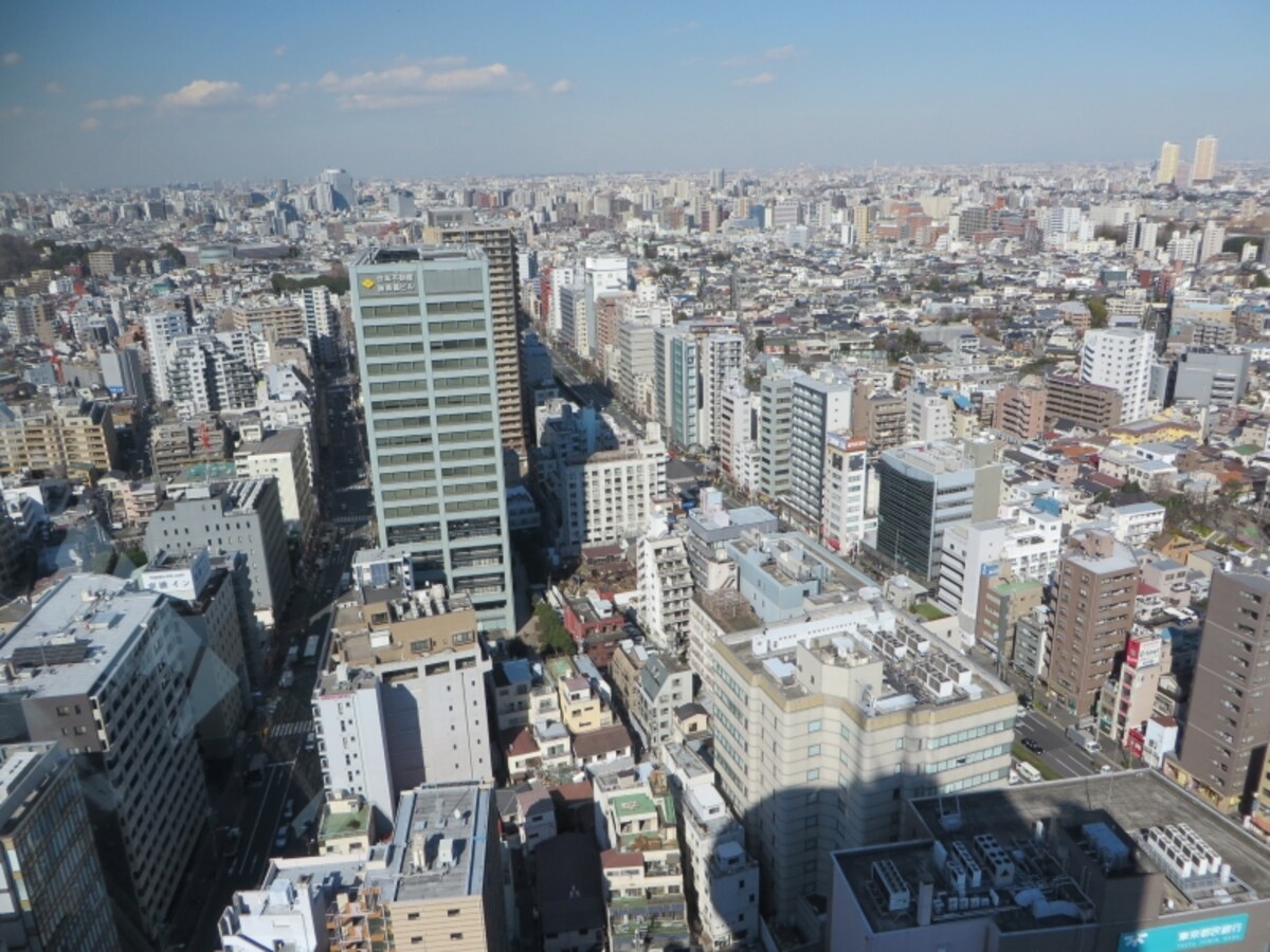 上から見た再開発予定地