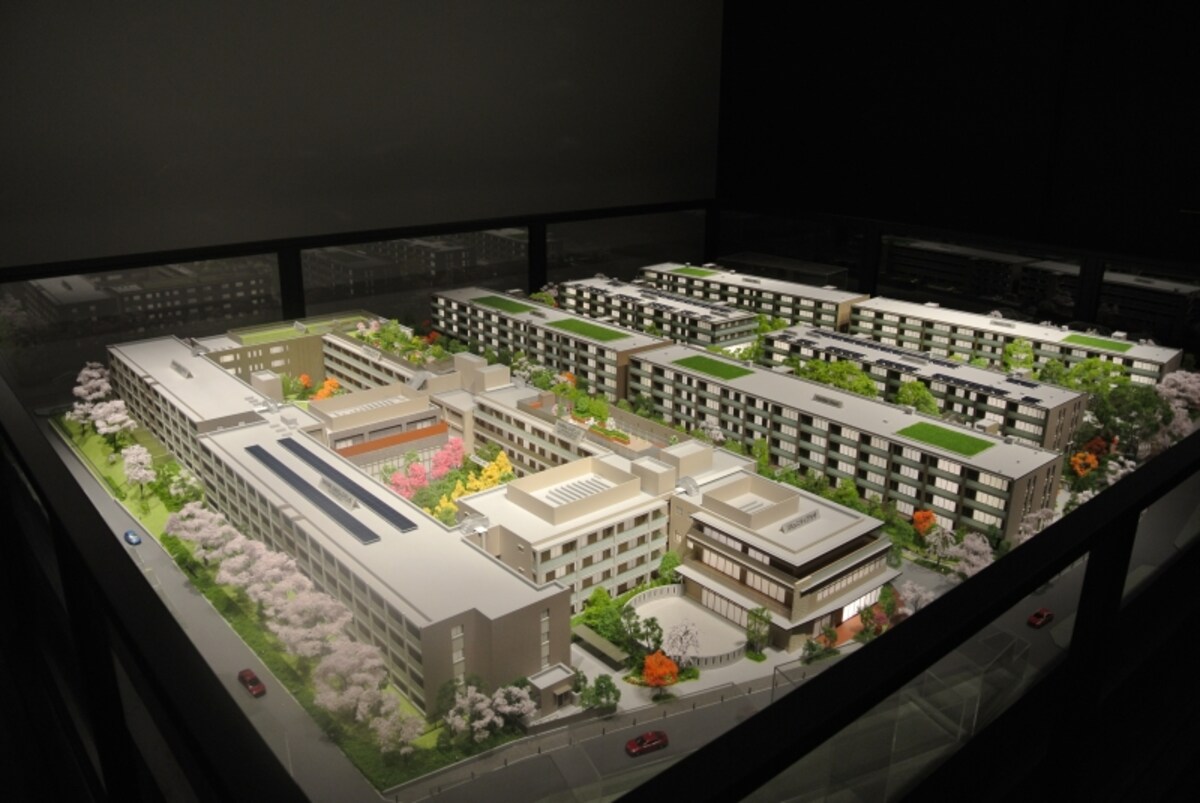 「世田谷中町プロジェクト」の完成予想模型