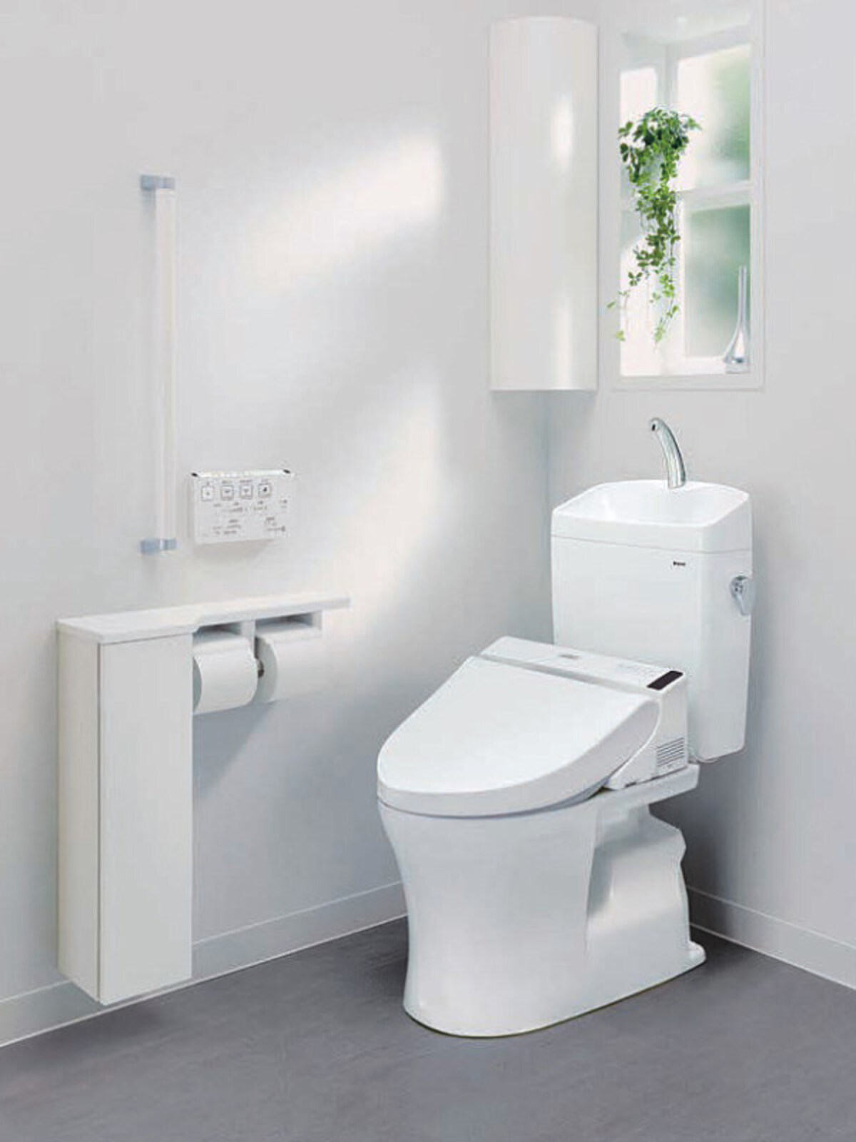 便器／床置床排水大便器ピュアレストQR　　　￥41,000 タンク／手洗付密結タンクピュアレストQR　　￥55,600 便座／ウォシュレットS1Aタイプ　　　　　　￥102,000