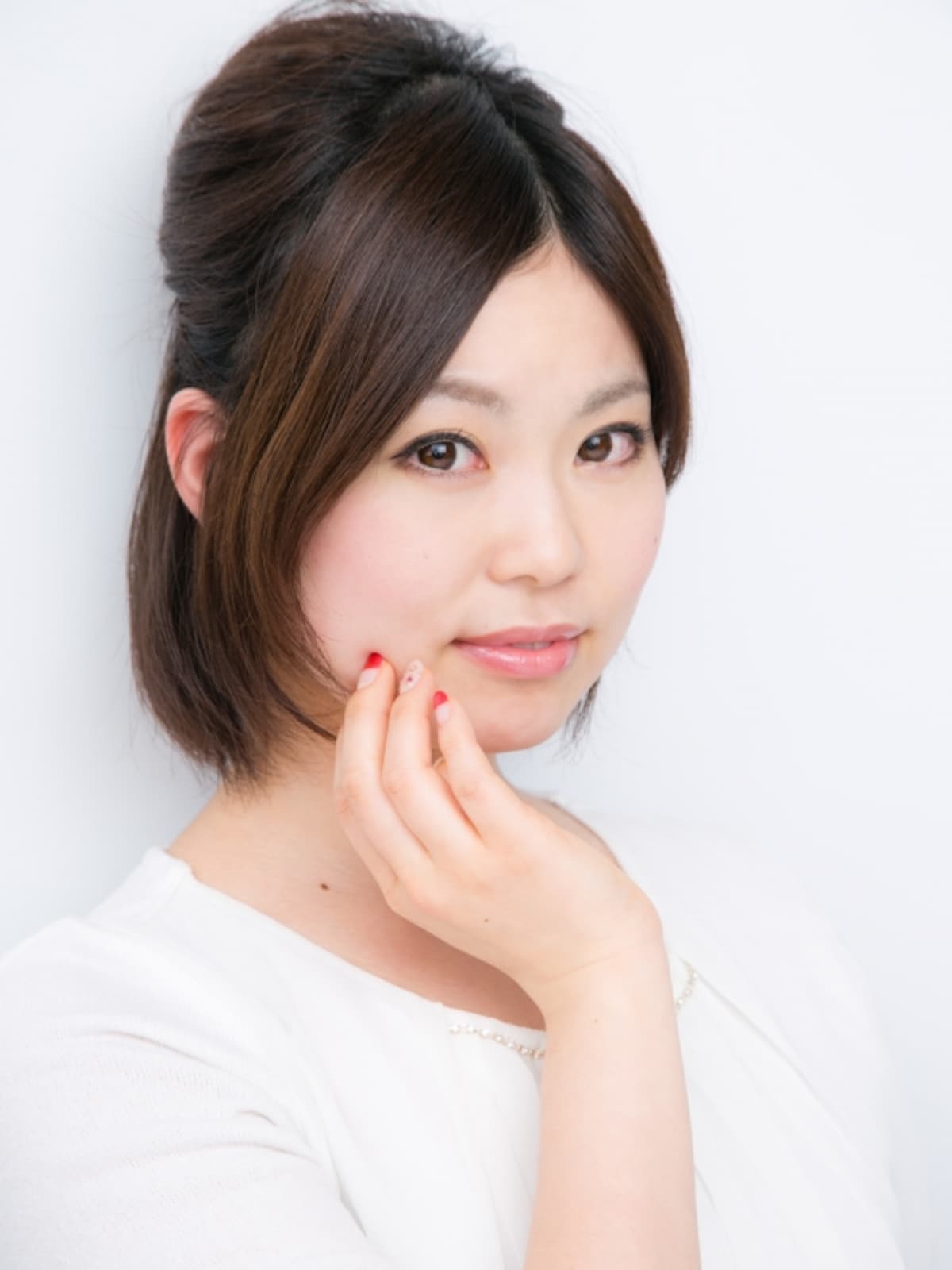 ハーフアップでぐっと大人っぽく