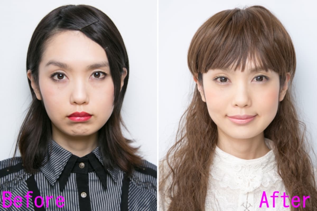 クールビジュアル系メイクを大人かわいいメイクに変身！