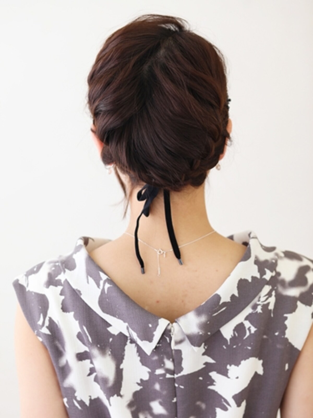 フルアップ風編み込みヘアアレンジ