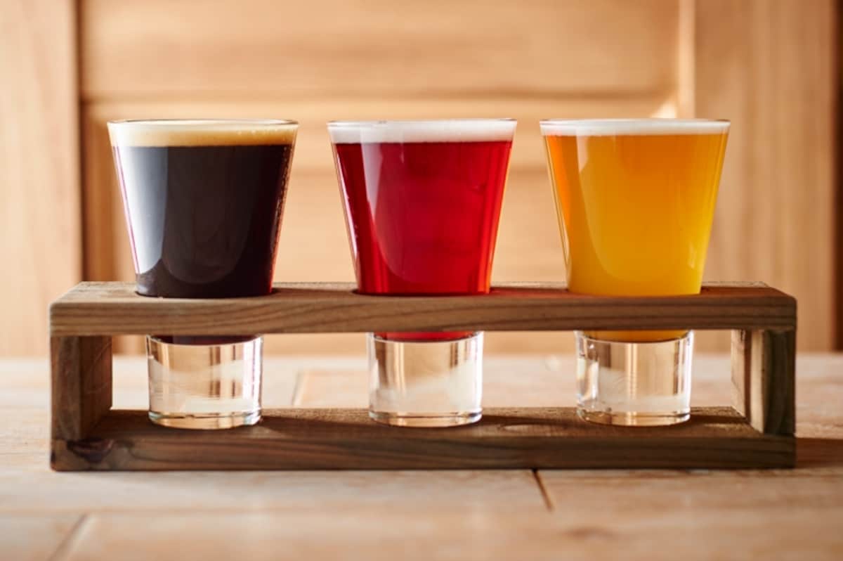 クラフトビールの飲み比べできるのが楽しい！