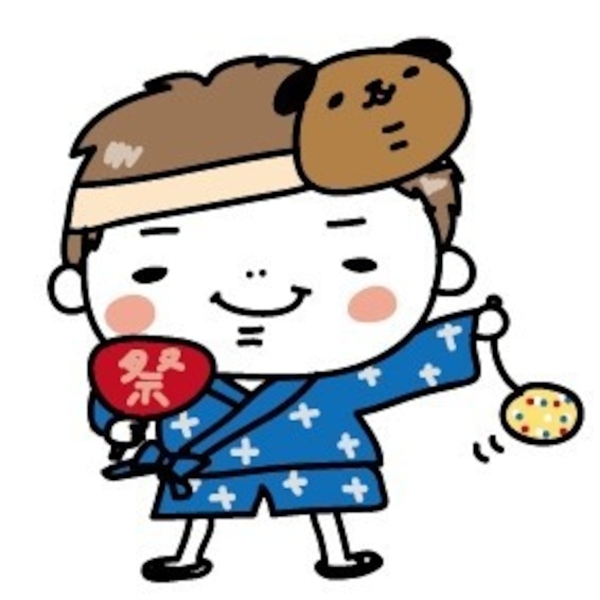 夏祭り　イラスト　男の子　かわいい　無料