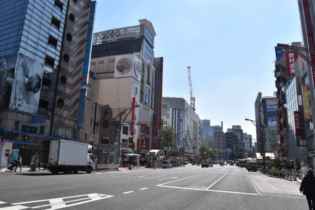 上野広小路の交差点