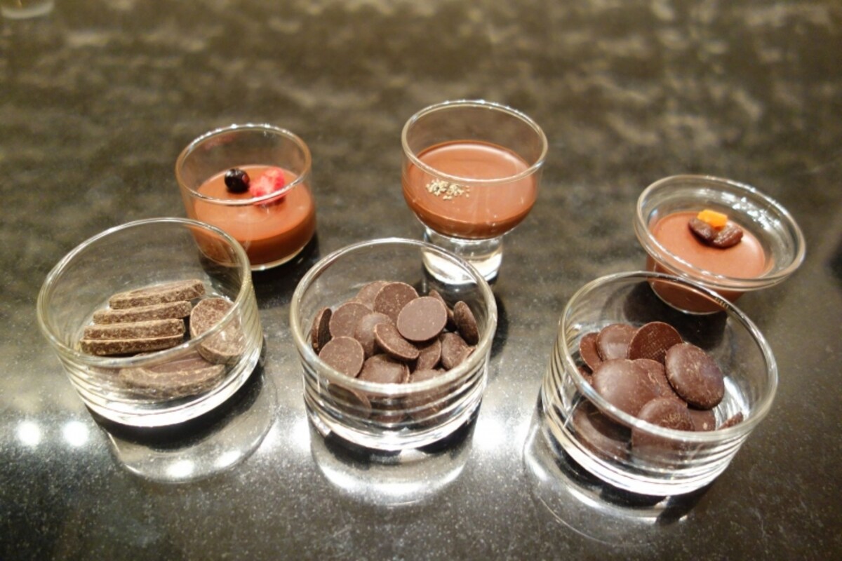 チョコレートの種類がそれぞれ違います