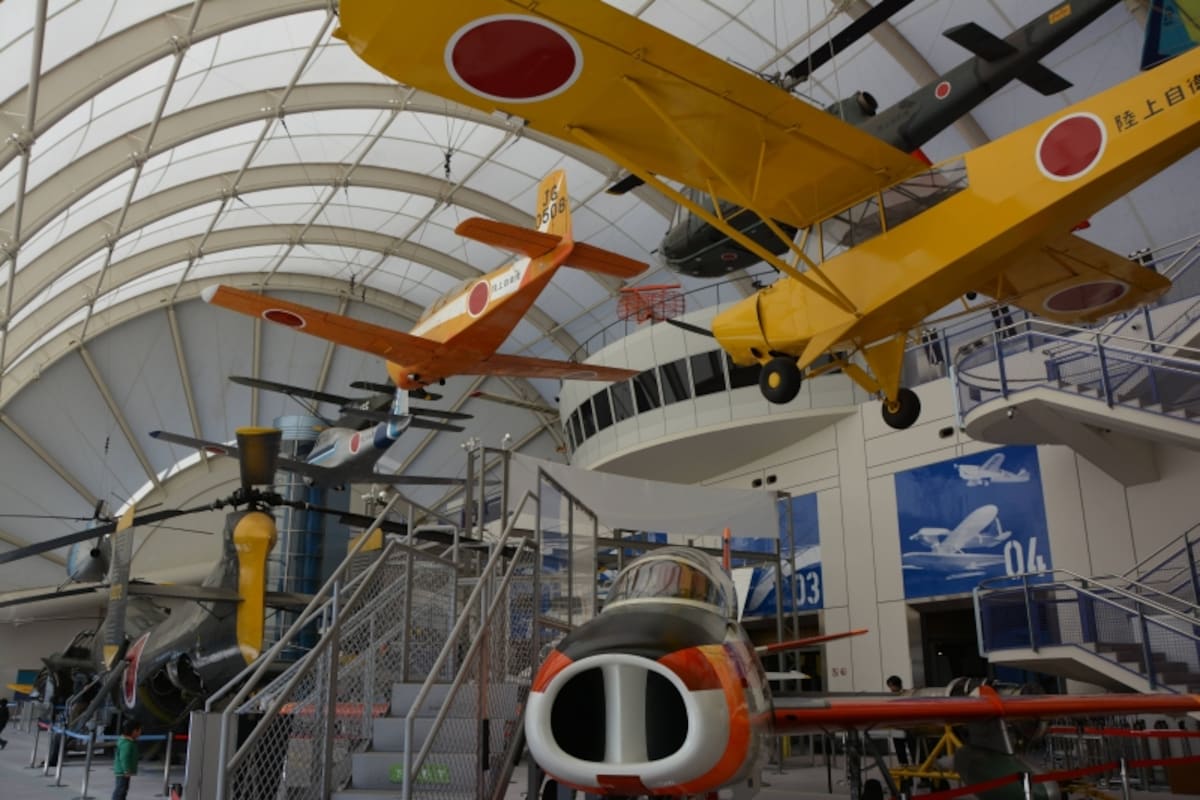所沢航空発祥記念館の三次元展示空間