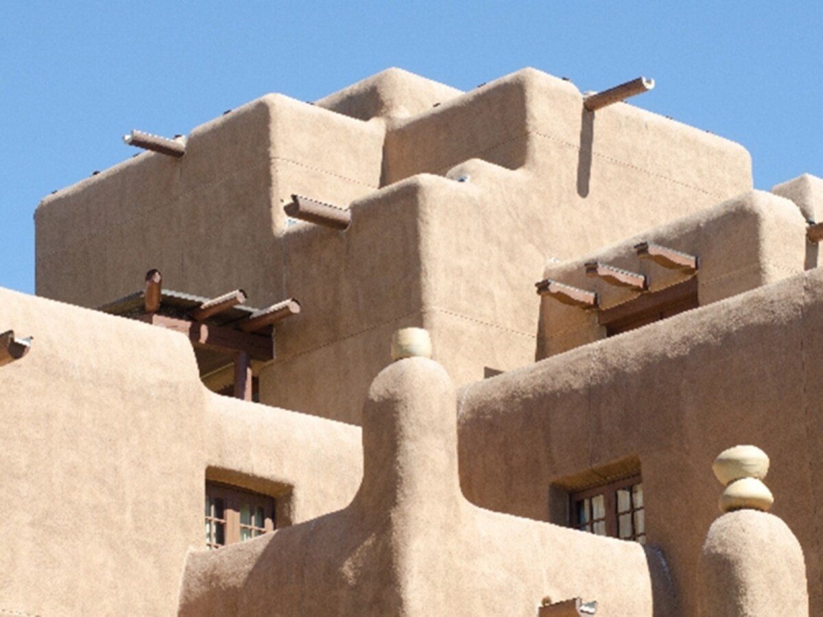 アメリカ/ニューメキシコ州　サンタフェの建物の画像