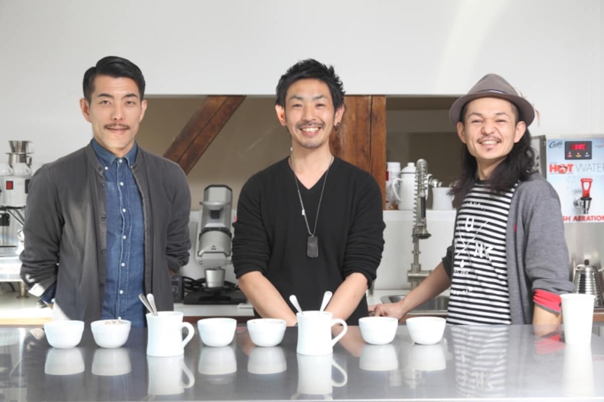（左からFUGLEN COFFEE ROASTERS 小島賢治氏、GLITCH COFFEE＆ROASTERS 鈴木清和氏、TRUNK COFFEE 鈴木康夫氏）