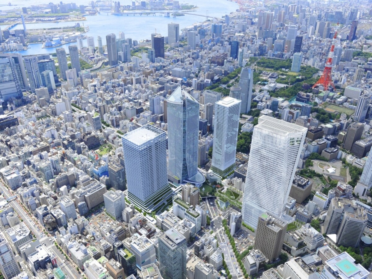 「虎ノ門ヒルズ」全景イメージ（画像提供：森ビル）