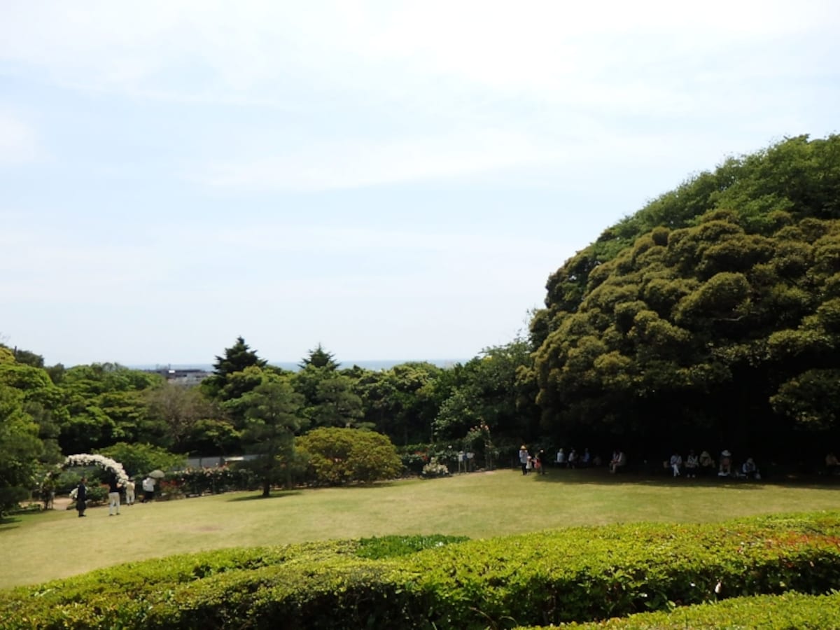 鎌倉文学館の庭園