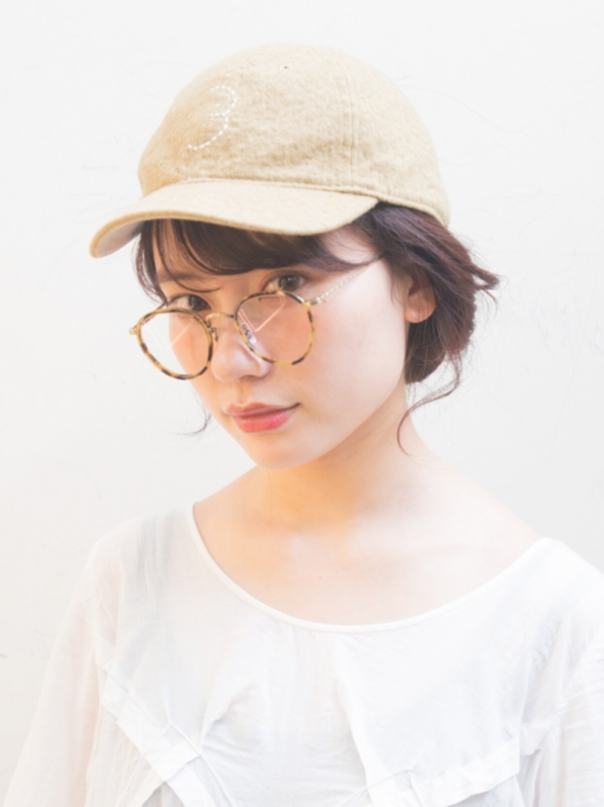 メガネに似合う髪型・逆サイド
