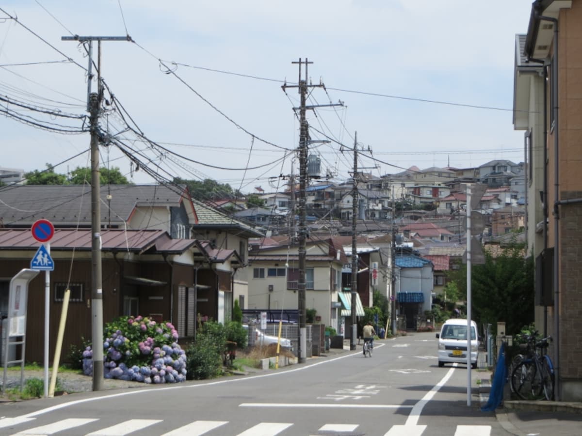 一戸建て中心の住宅地