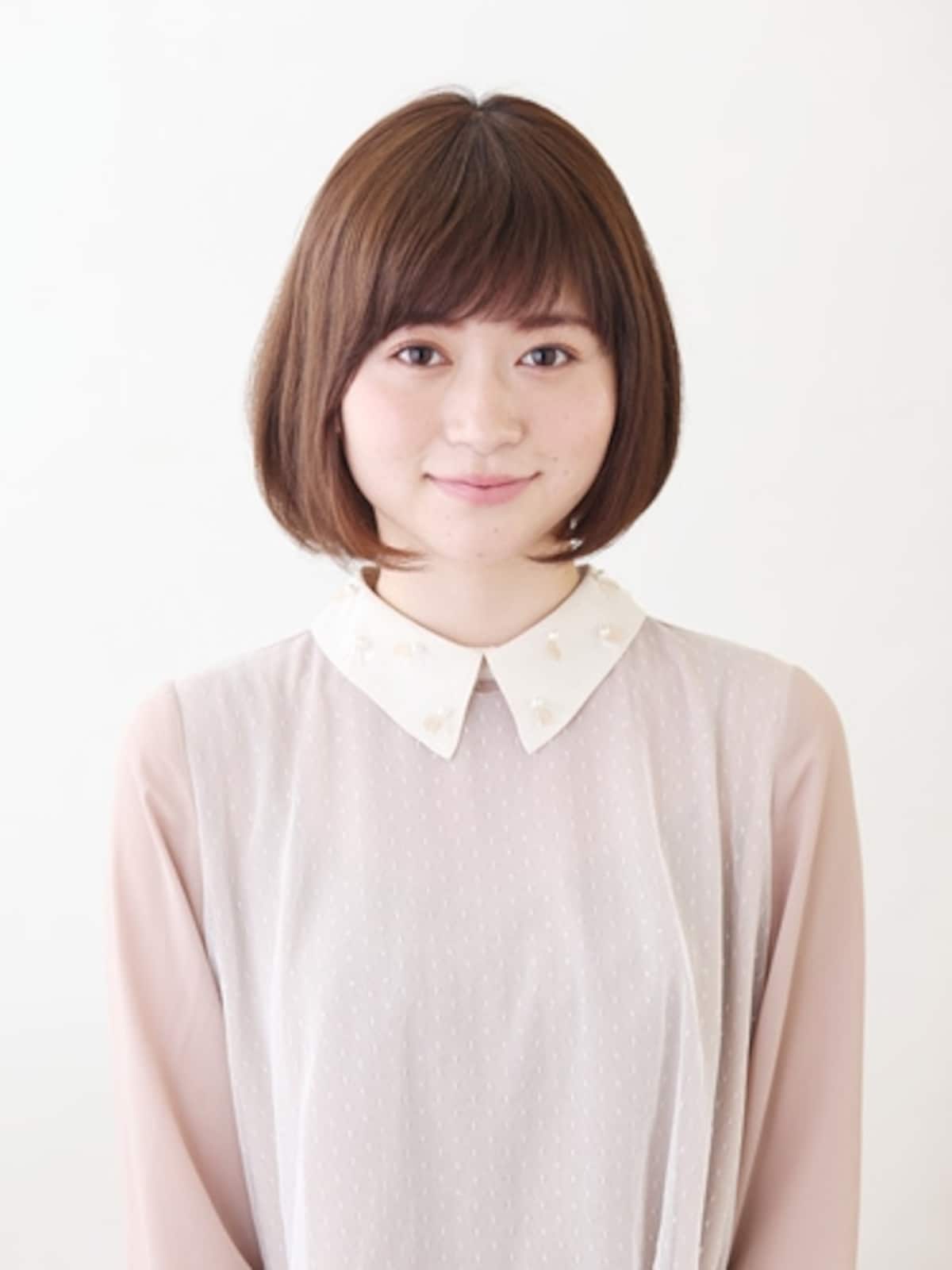 前下がりのショートボブスタイル