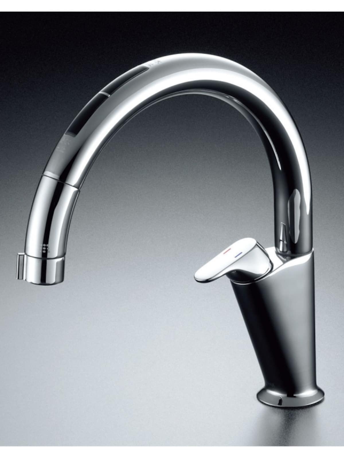 センサーに手をかざすだけで吐水・止水が可能。おいしい水がたっぷり使えるビルトイン型。カートリッジの交換時期が一目でわかるお知らせ機能付。[タッチレス水栓 ナビッシュ A6タイプ・浄水器ビルトイン型]　 LIXIL　 http://www.lixil.co.jp/