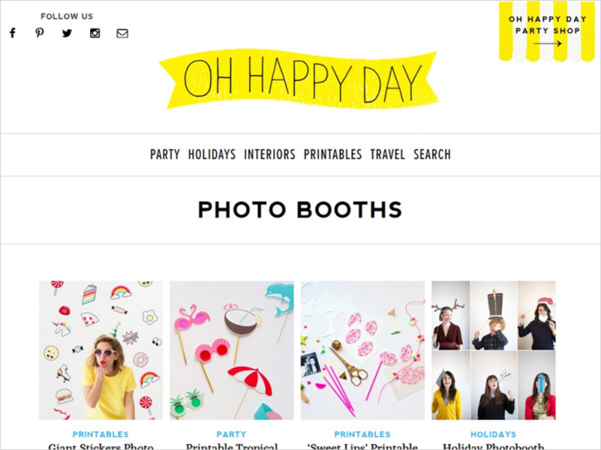 フォトプロップス素材無料で手作り&作り方 OH HAPPY DAY -photo booths-