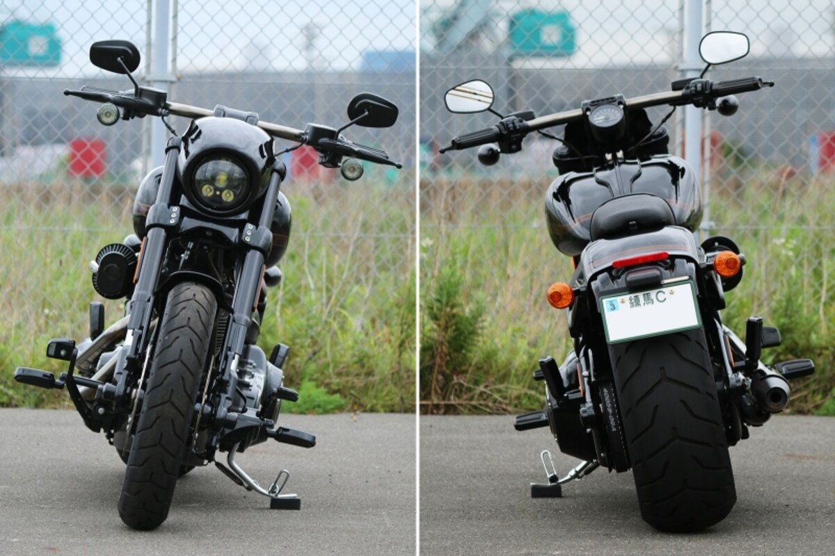 ハーレーダビッドソン FXSE CVO プロストリート ブレイクアウト フロントビュー & リアビュー