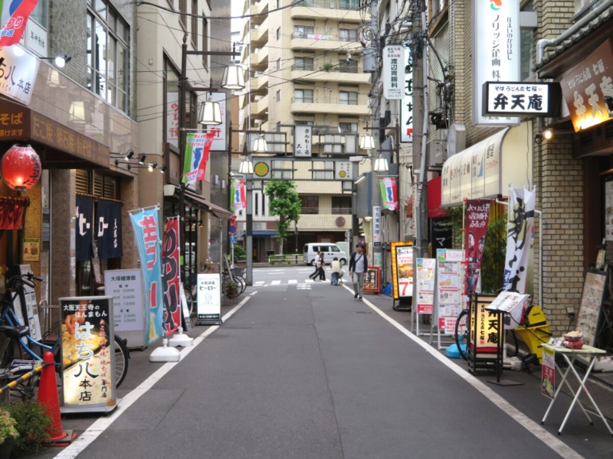 駅前の飲食店街