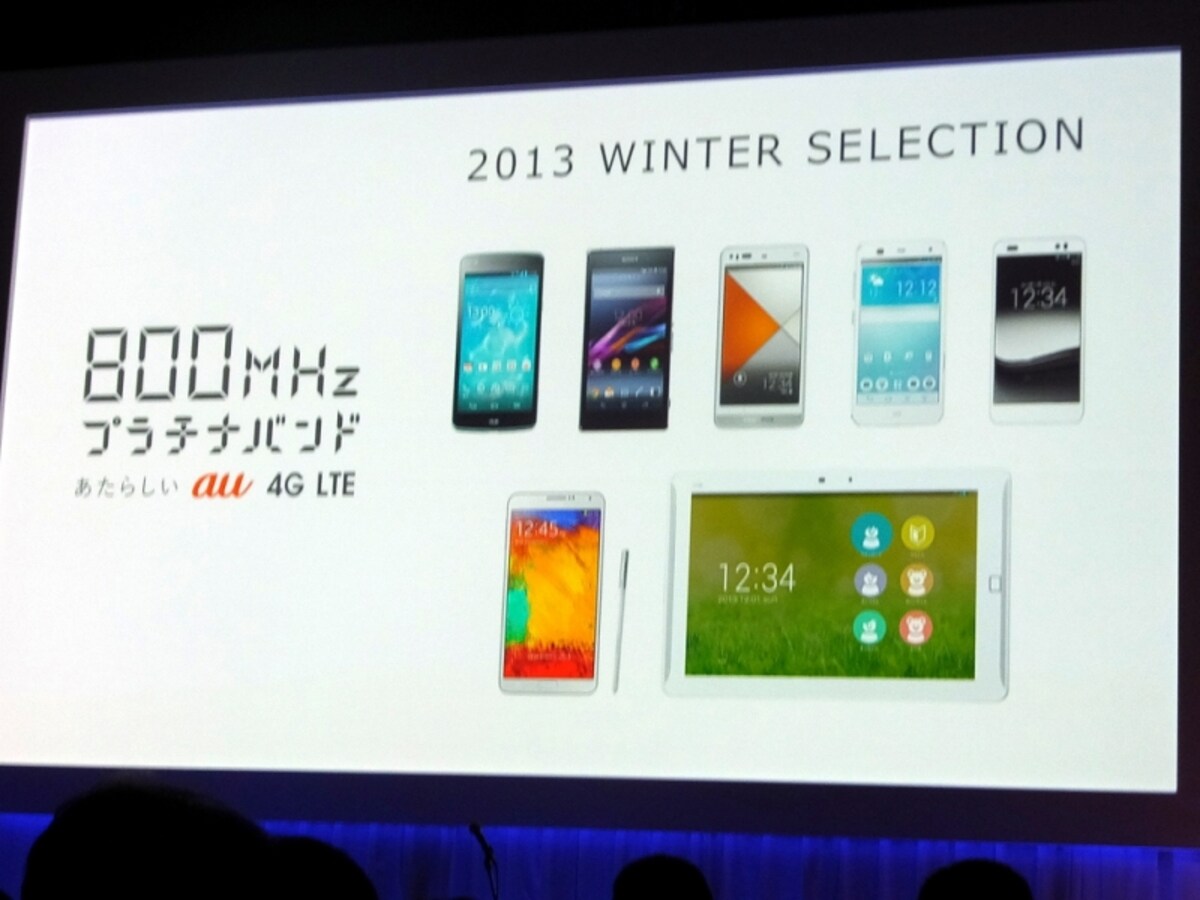 2013年冬　au新製品