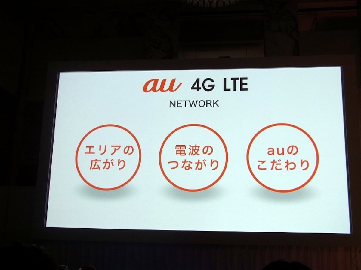 au 4G LTEの3つの本気