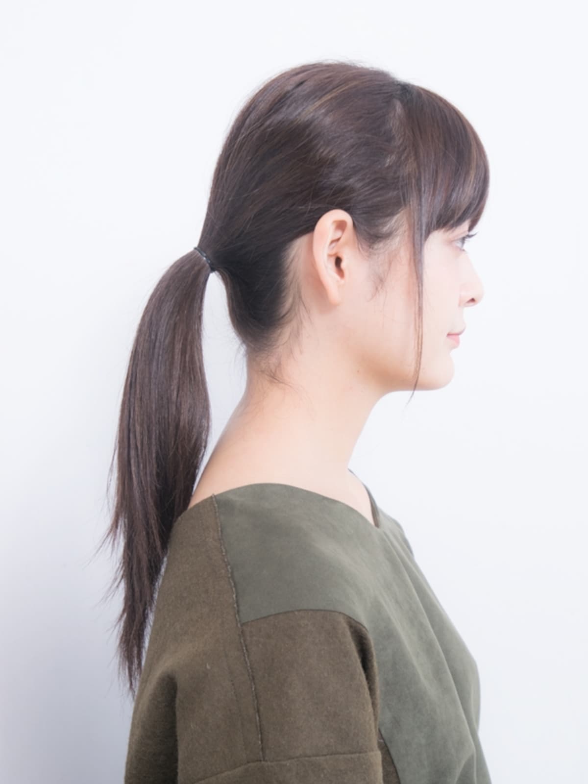 NG例／フェイスラインが大きくみえてしまいます