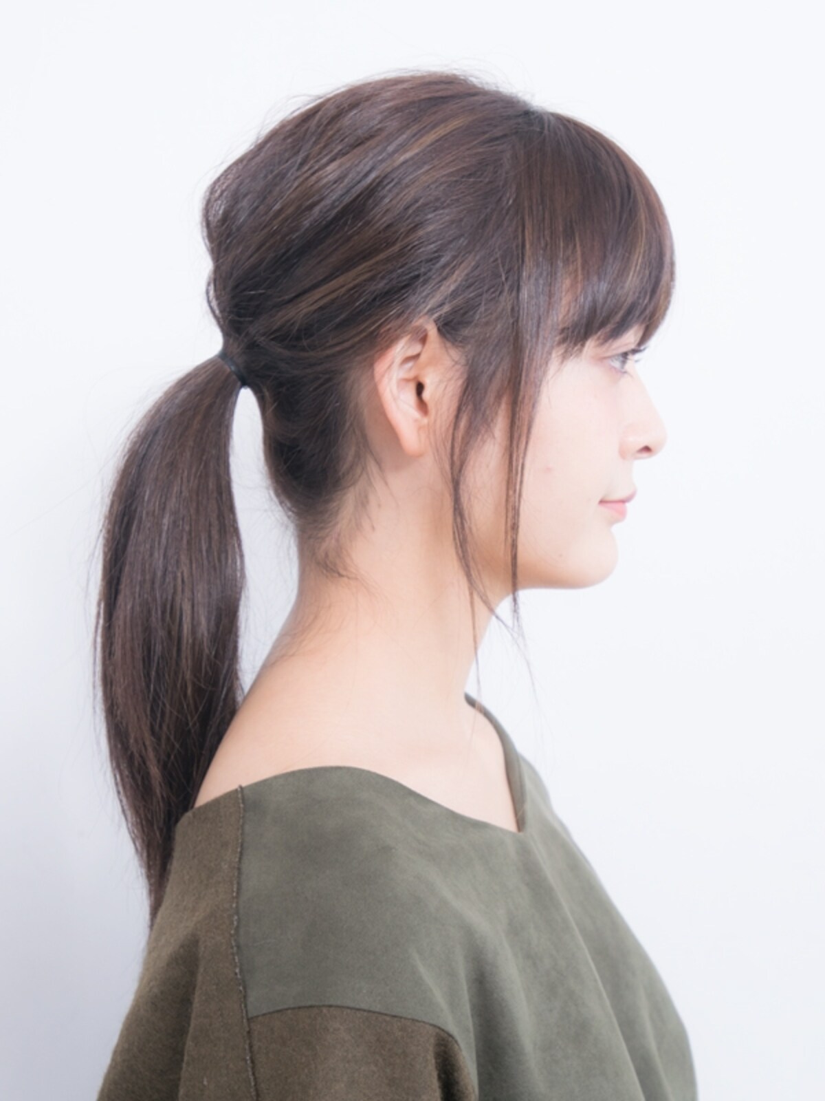 OK例／巻いていなくても立体感が出て小顔に！