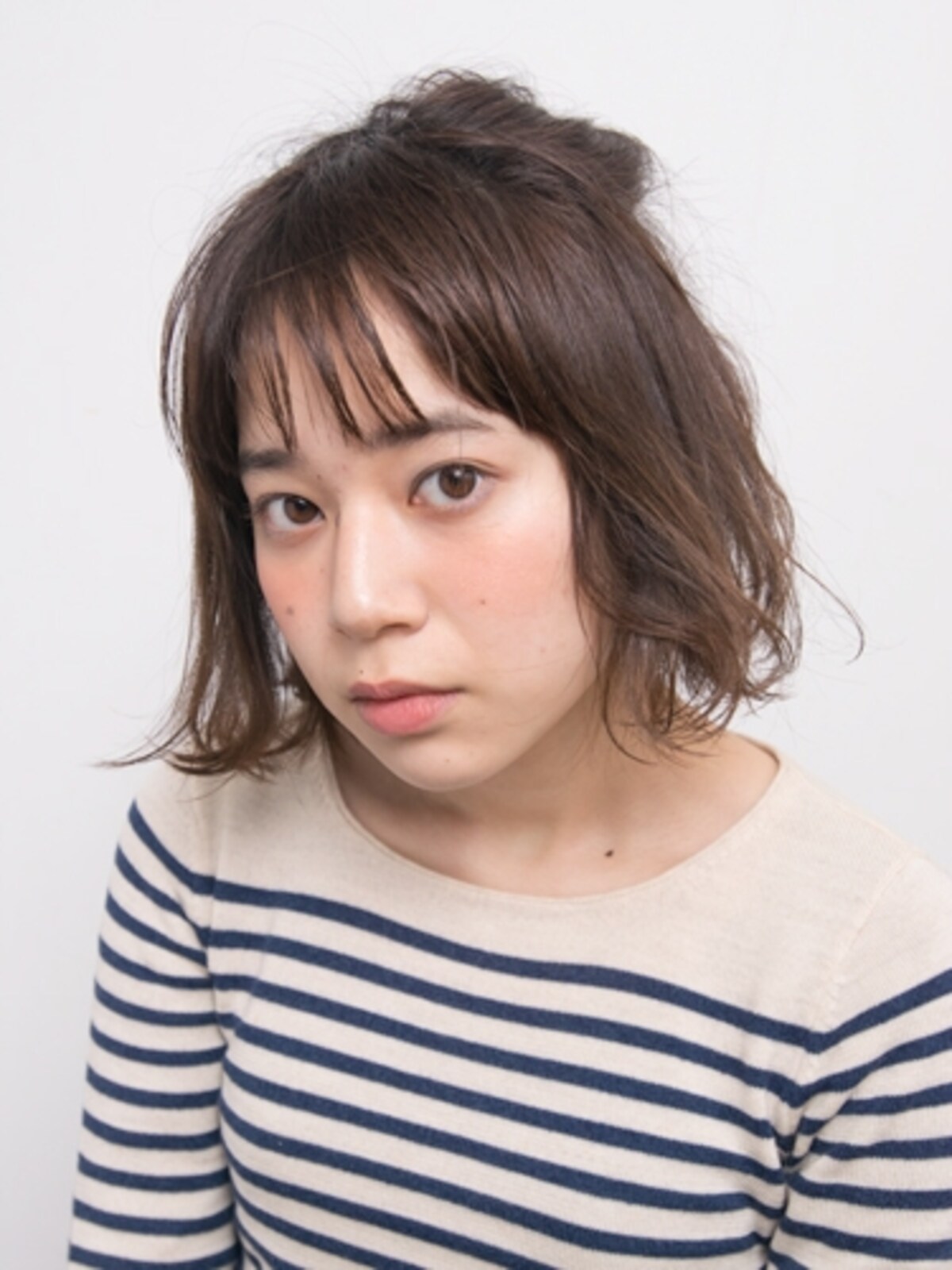 基本のくるりんぱハーフアップ