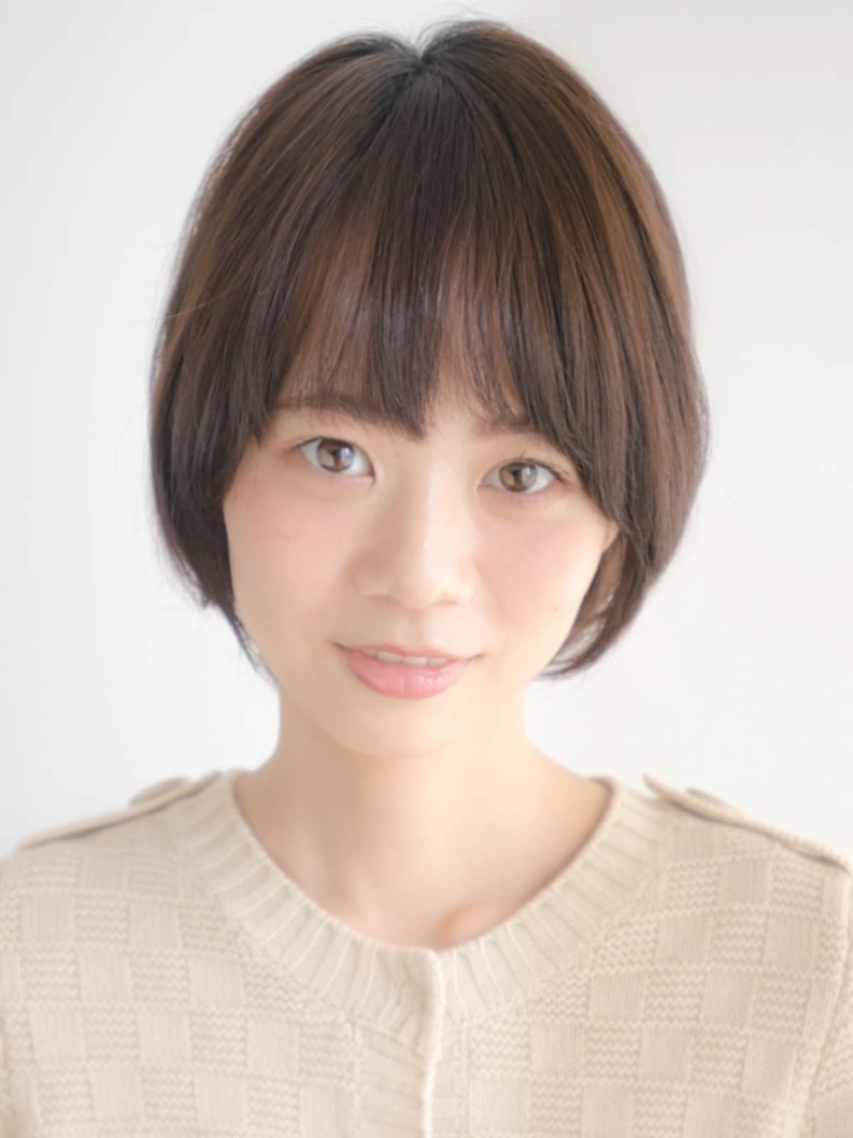 丸みのあるショートスタイル