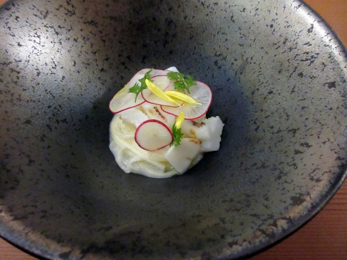 三輪太そうめん 蕪 烏賊