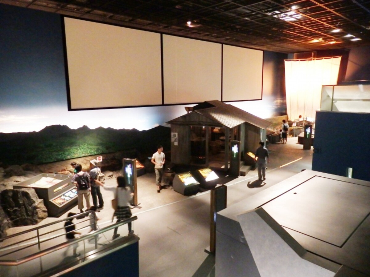 荒川と人々のくらしとの関わりをテーマとする本館展示室