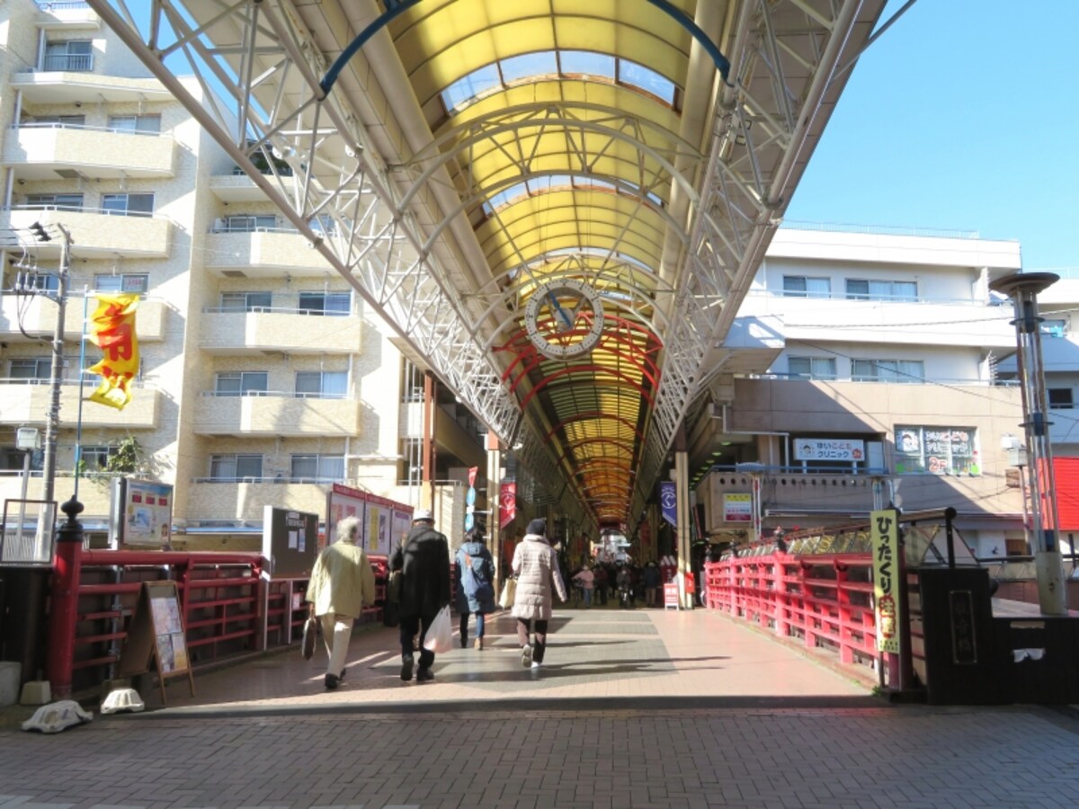 弘明寺の商店街