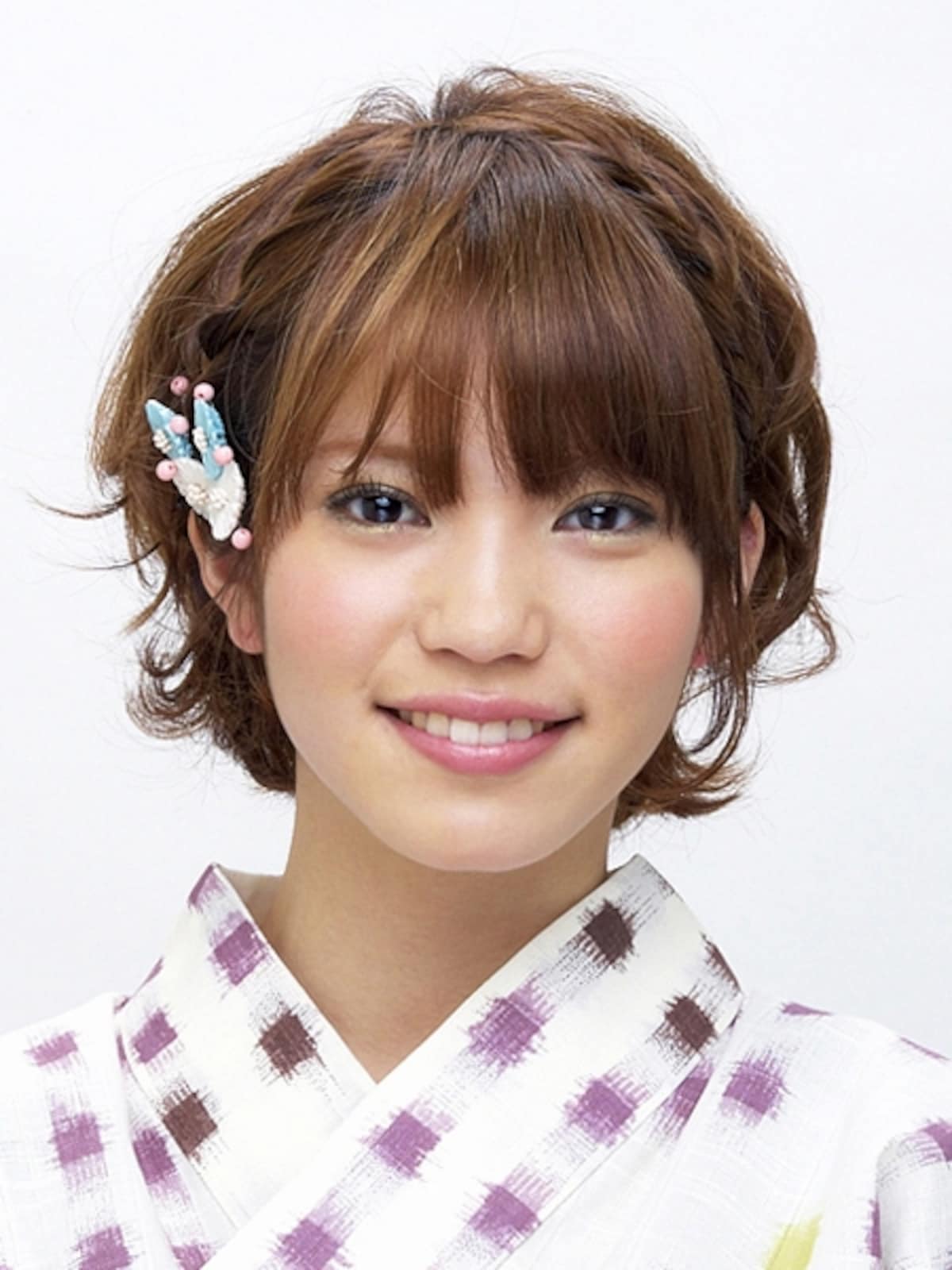 浴衣でショートボブ！簡単でかわいい編み込みヘアアレンジ