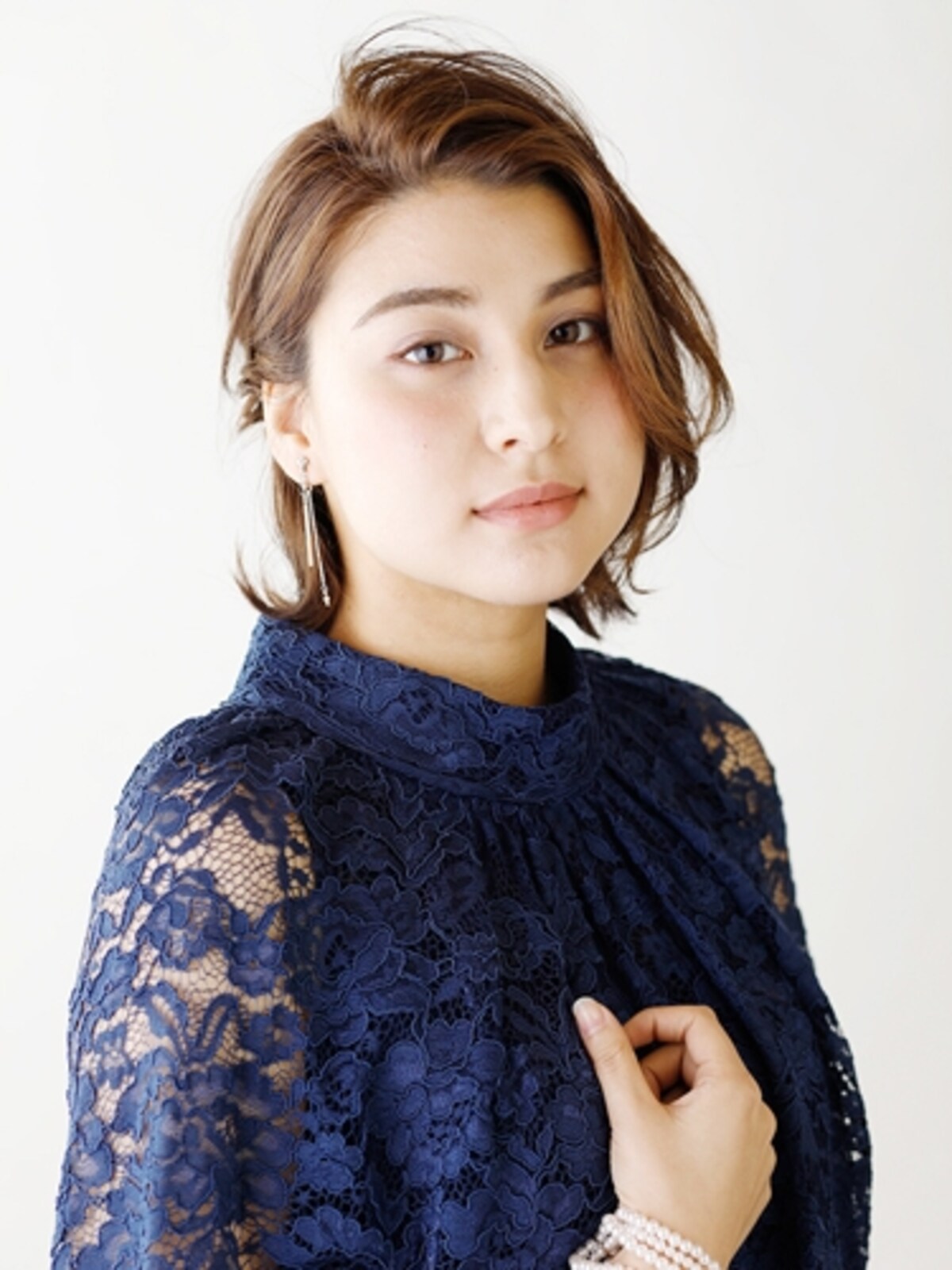 ショートカットの結婚式ヘアアレンジ