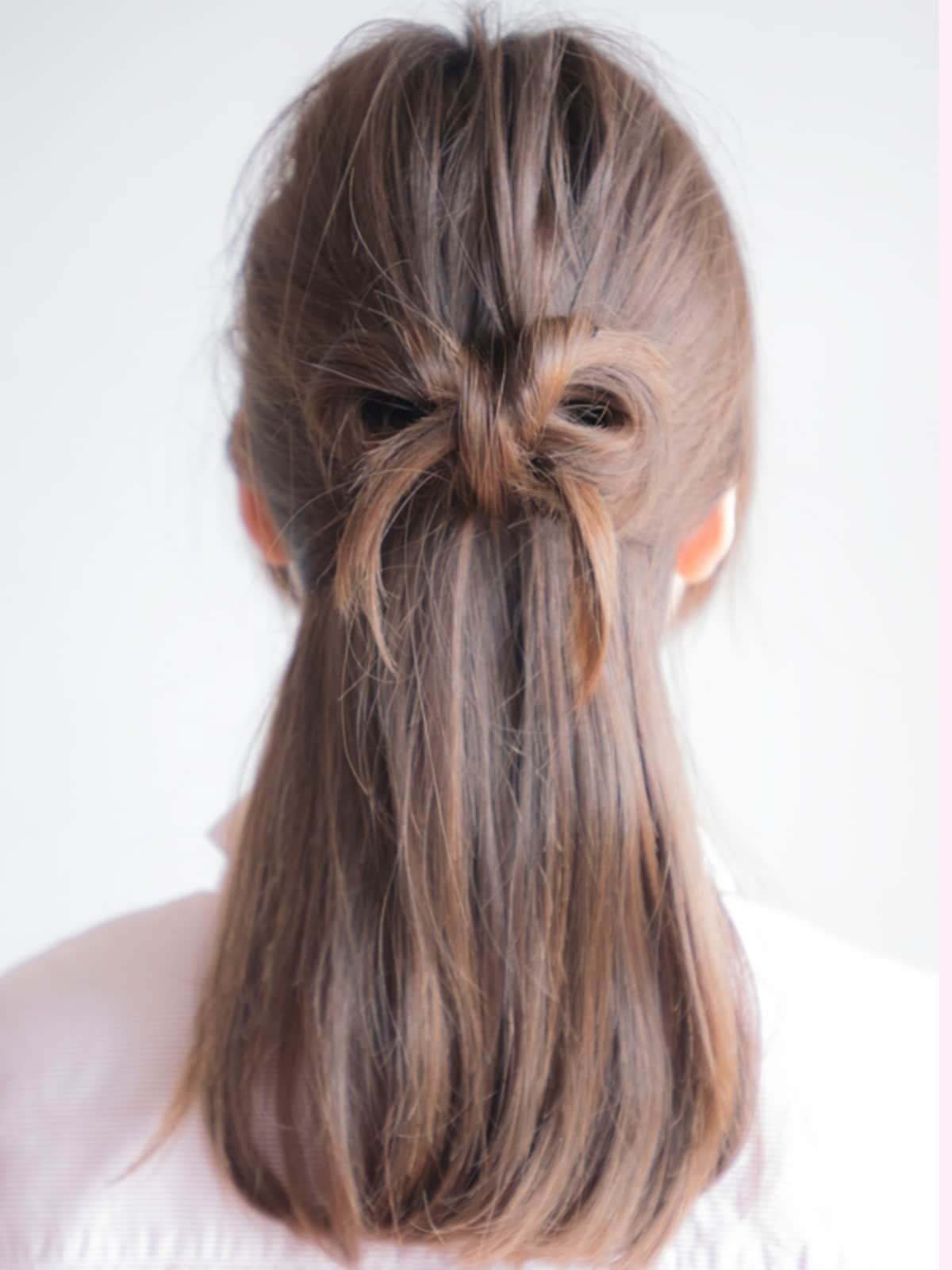 リボンヘアのゴムいらずな作り方！自分の髪でできる簡単ヘアアレンジ